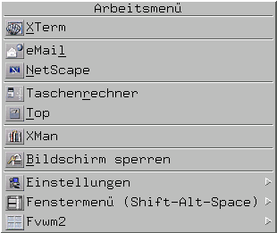 Fvwm2: Menü der linken Maustaste